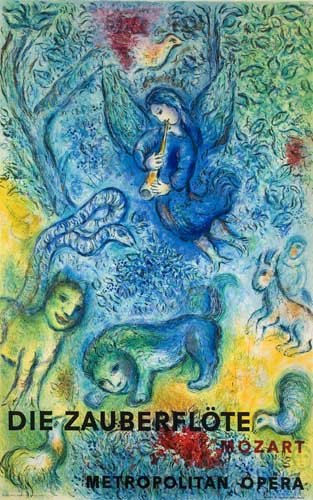 Appraisal: MARC CHAGALL after The Magic Flute Color lithograph x mm