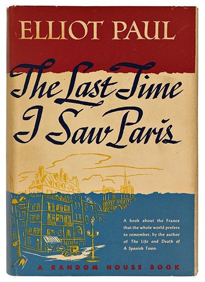 Appraisal: PAUL ELLIOT The Last Time I Saw Paris vo gilt-pictorial