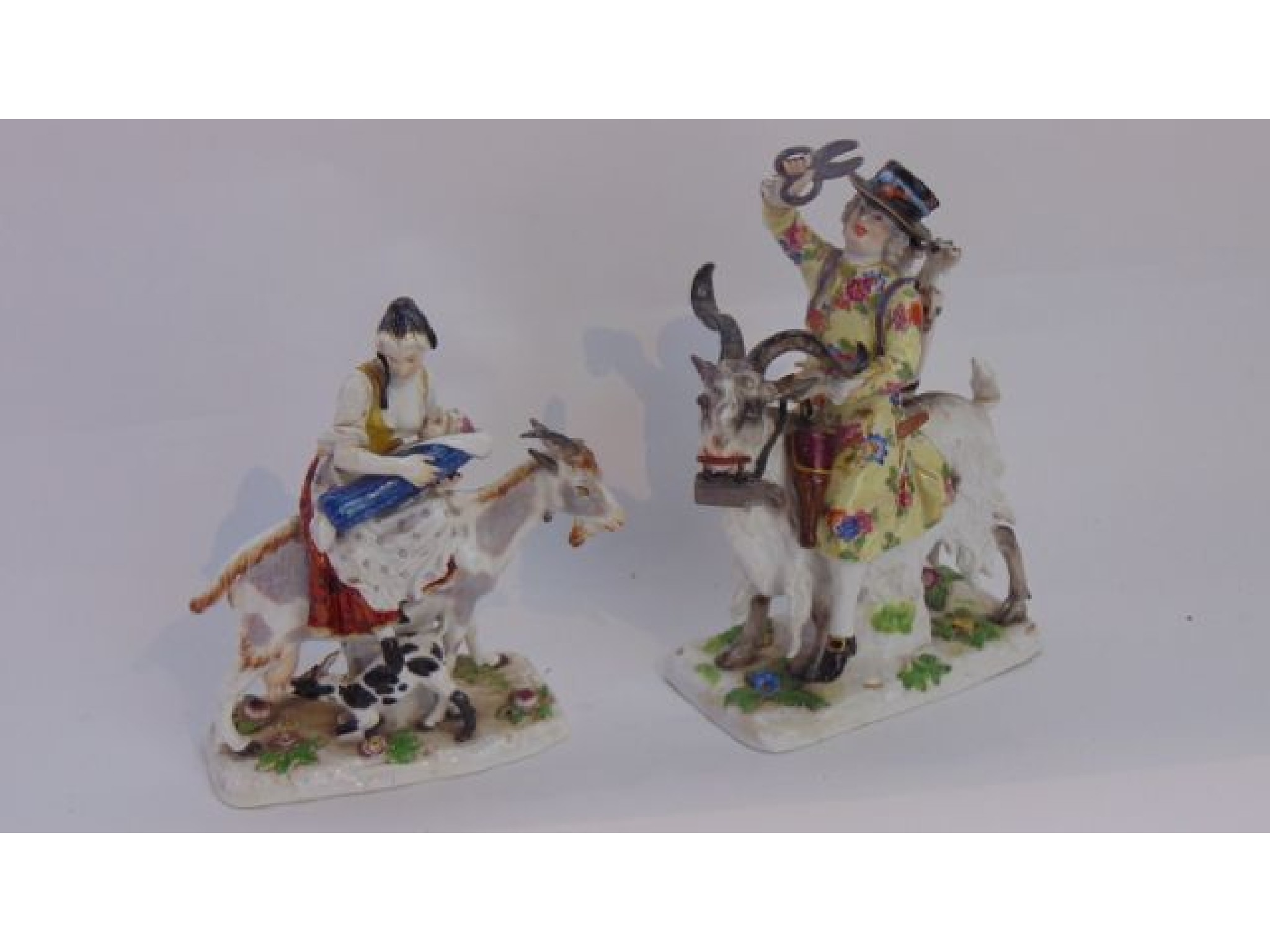 Appraisal: A pair of Meissen models of Count Bruhl's Tailor and