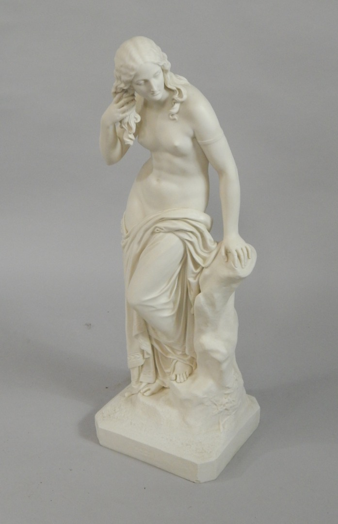 Appraisal: A Copeland late thC Parian figure of Egeria modelled standing