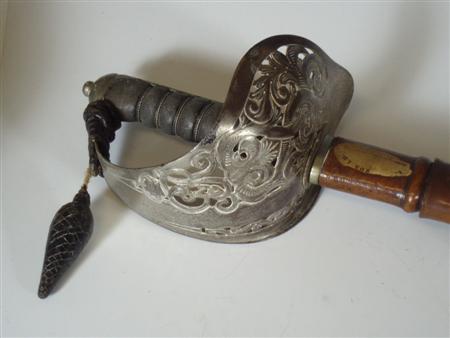 Appraisal: A George V period pattern Infantry Officer's sword with a