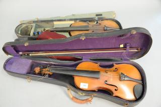 Appraisal: Two violins including Lutherie Artistique M Couturieux violin and the