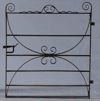 Appraisal: WROUGHT IRON GATE x in Christie's lot This lot may