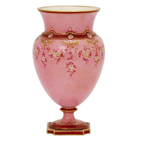 Appraisal: Sevres Enamel Decorated Porcelain Vase Estimate -