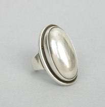 Appraisal: Large Georg Jensen Ring in Sterling Silver Sterling silver ring