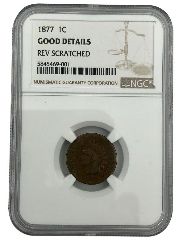 Appraisal: Indian Head Cent Key date - graded Good details -