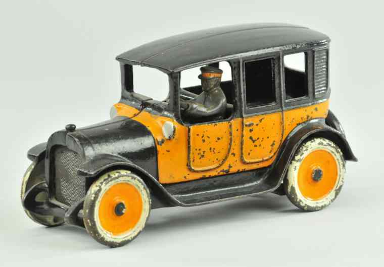 Appraisal: YELLOW CAB Arcade cast iron orange and black color scheme