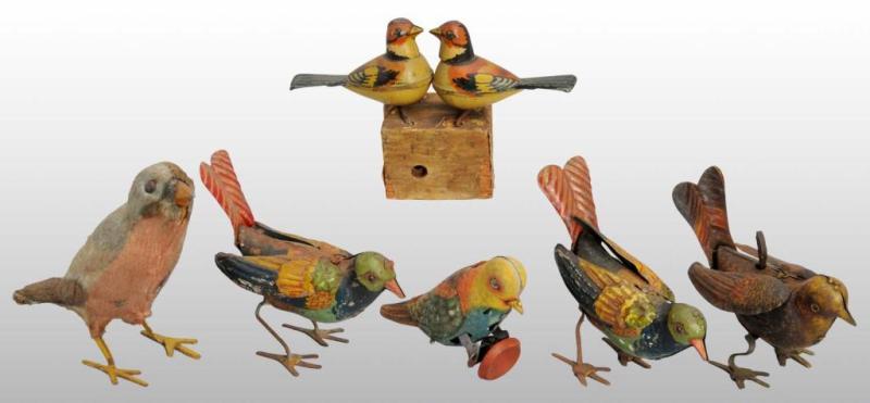 Appraisal: Lot of Bird Wind-Up Toys Description German and Japanese Includes