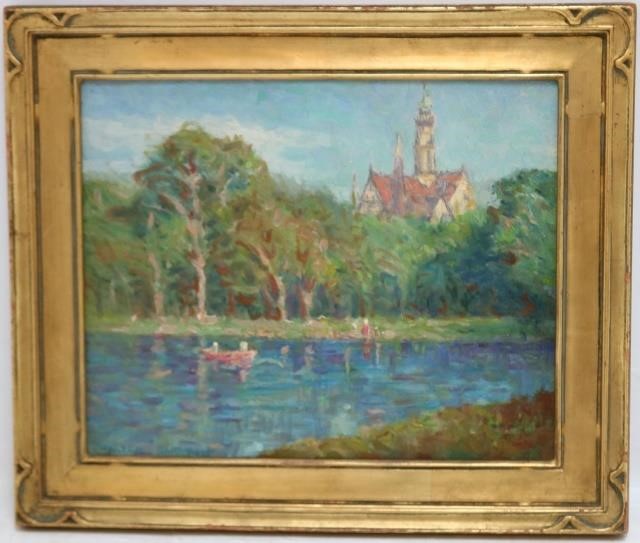 Appraisal: WALTER SARGENT - IL MA OIL PAINTINGON BOARD DEPICTING THE