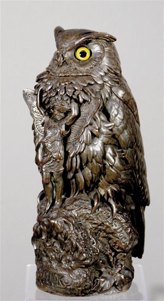 Appraisal: Gustave Dore French - PUCK Mischievous Fairy with Owl bronze