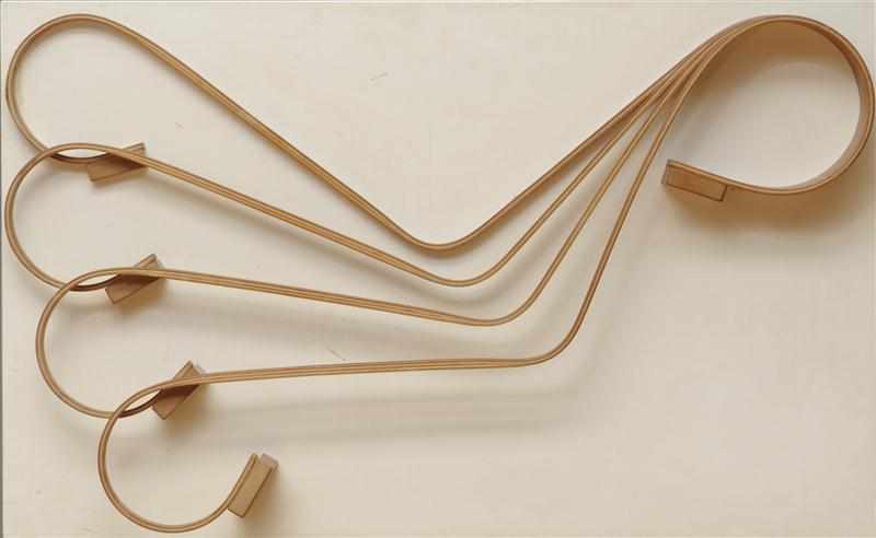 Appraisal: ALVAR AALTO FURNITURE STUDY MODEL Shaped wood attached to laminate