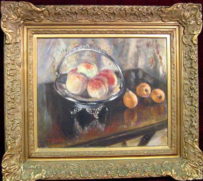 Appraisal: ITARU TANABE japanese th century STILL LIFE Signed oil on