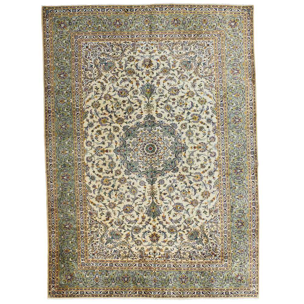 Appraisal: KASHAN CARPET CENTRAL PERSIA MID LATE TH CENTURY the cream