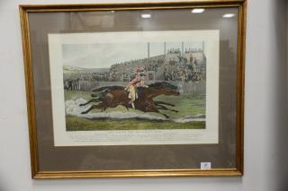 Appraisal: After Sydney R Wombill aquatint The Finish for the Derby