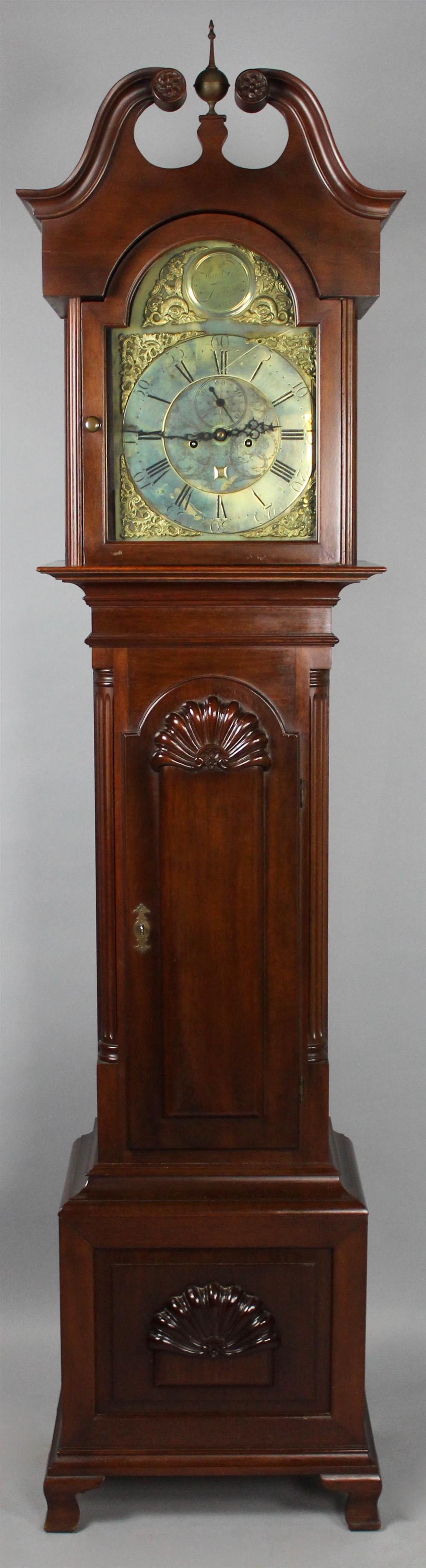 Appraisal: SCOTTISH WILLIAM DOBBIE OF FALKIRK CHIPPENDALE STYLE TALL CASE CLOCK