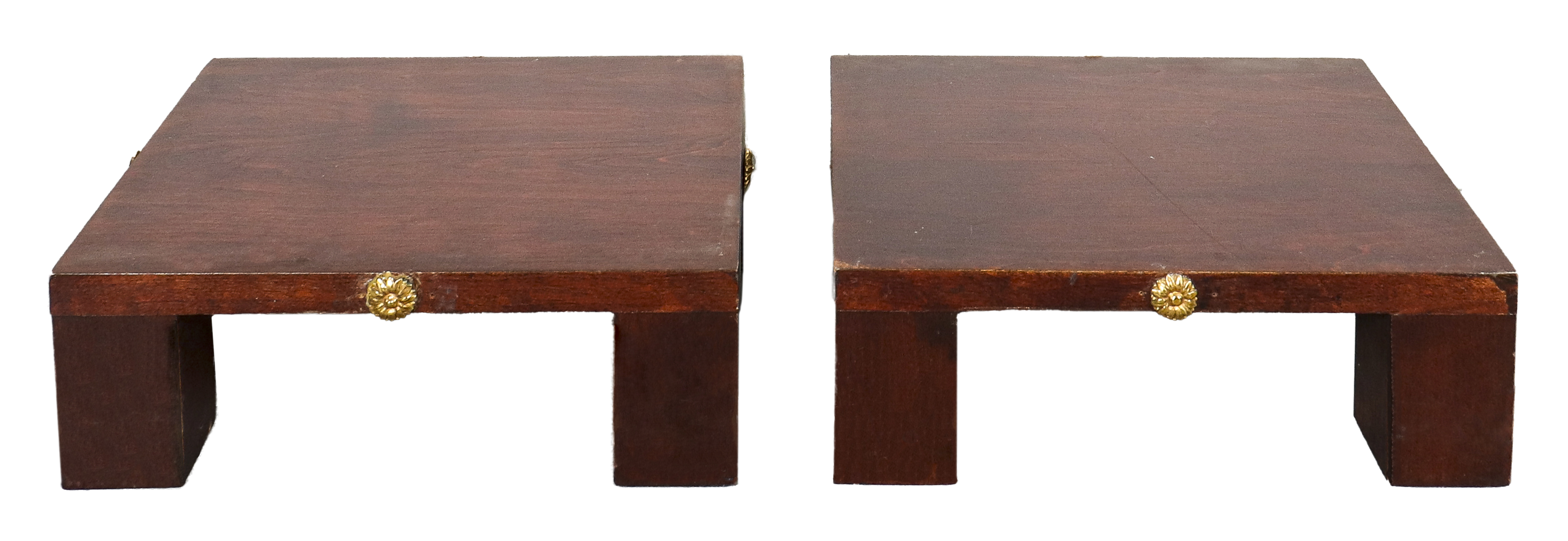 Appraisal: EMPIRE STYLE DIMINUTIVE PEDESTALS PR Empire Style pair of diminutive