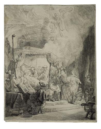 Appraisal: REMBRANDT VAN RIJN The Death of the Virgin Etching and