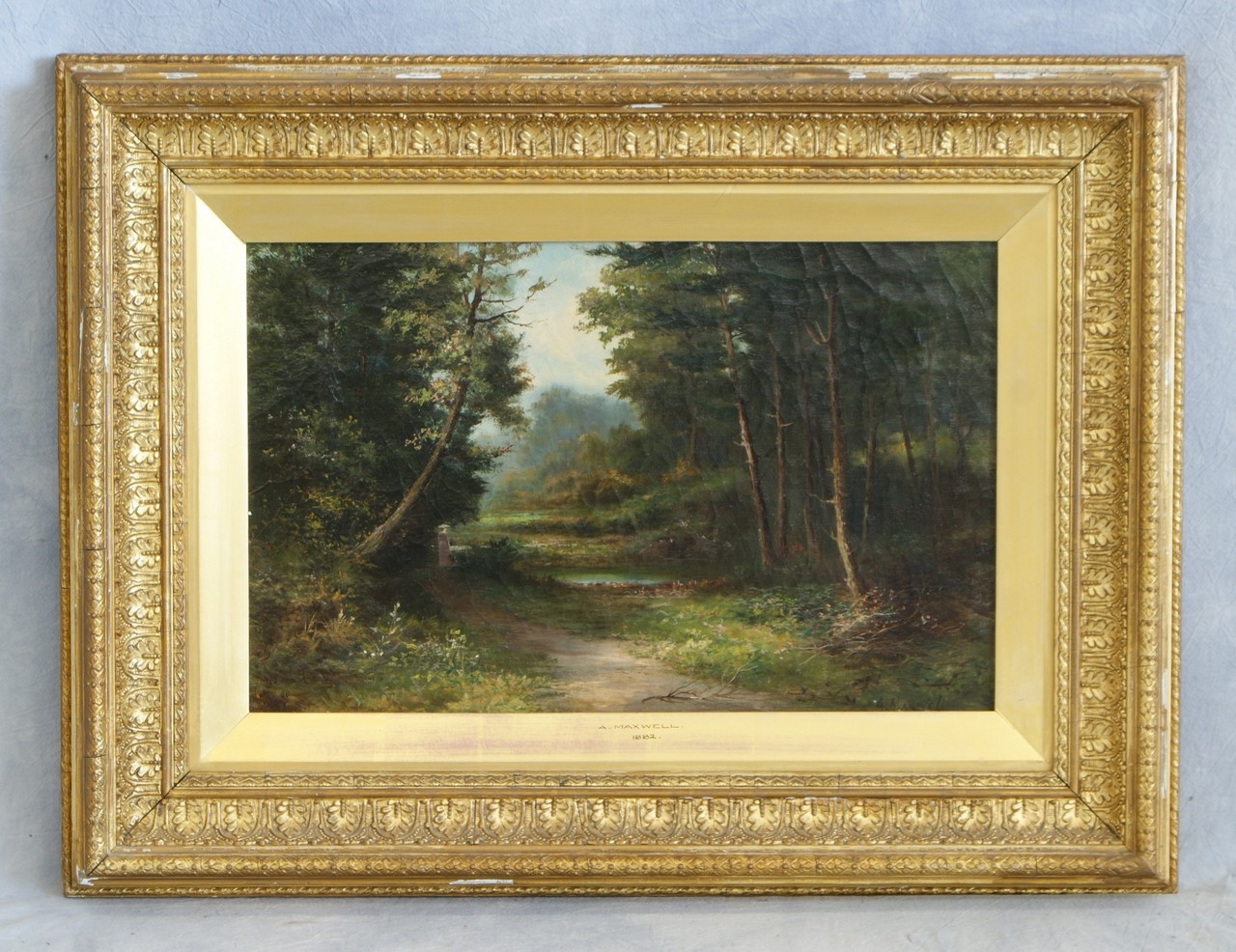 Appraisal: A Maxwell British th c o c Wooded Landscape with