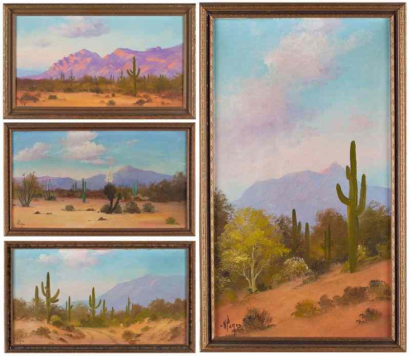 Appraisal: Willard Page - Four Paintingseach oil on board -the first