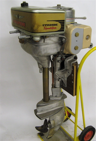 Appraisal: EVINRUDE SPEEDIFOUR OUTBOARD MOTOR hp opposing four cylinder two cycle