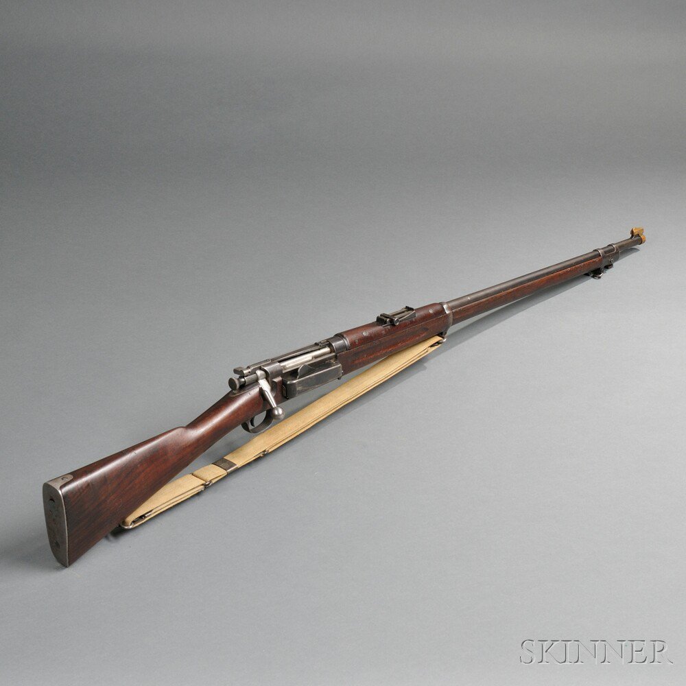 Appraisal: Model Krag Bolt Action Rifle c serial number walnut stock