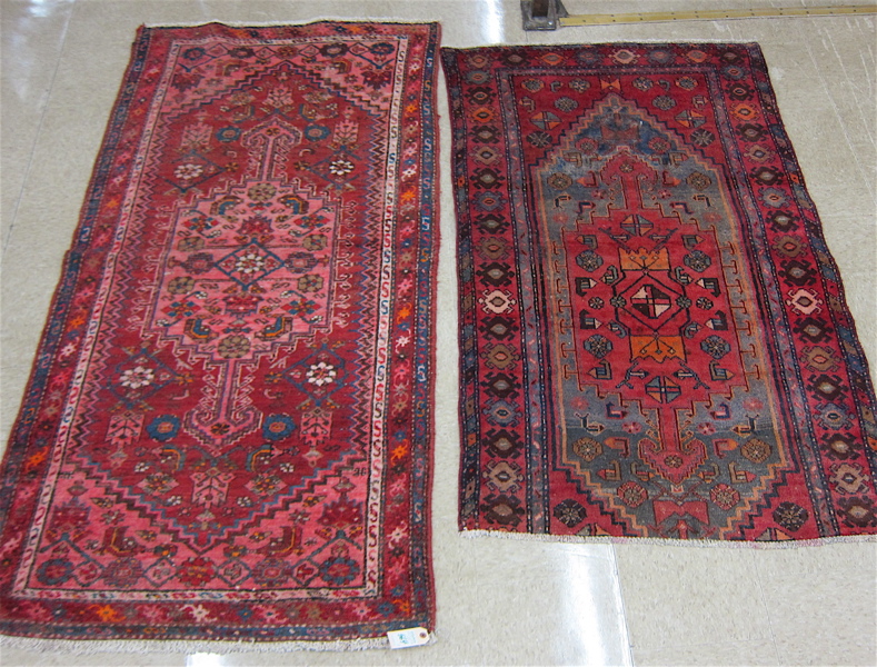 Appraisal: TWO PERSIAN ZANJAN TRIBAL AREA RUG Zanjan Province northwestern Iran