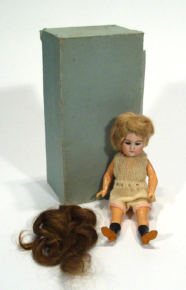 Appraisal: Small bisque headed child's doll with open and close eyes