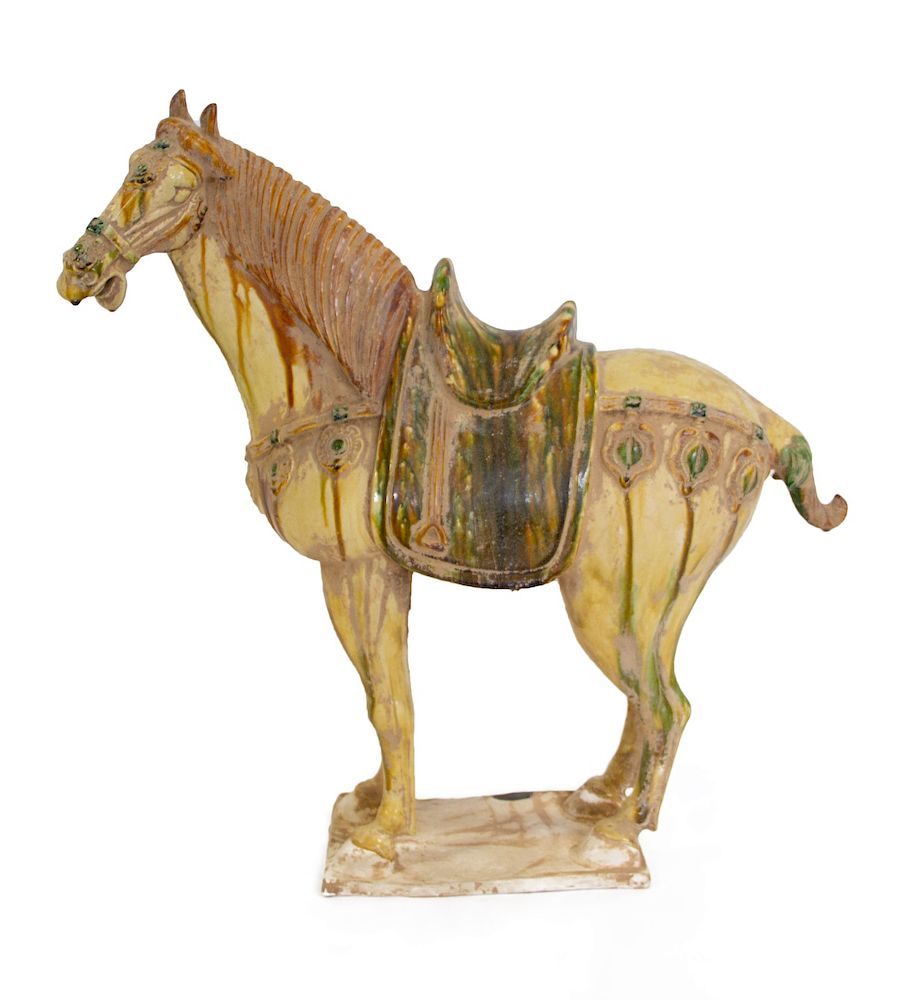 Appraisal: Tang Style Sancai Horse From a Great Neck NY estate