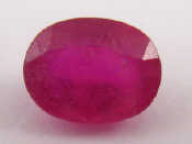 Appraisal: A loose polished natural ruby approx carats x x mm