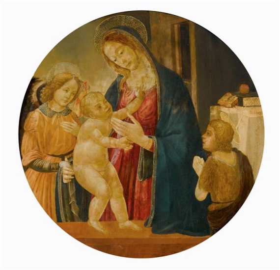 Appraisal: SELLAIO JACOPO DEL Florence Tondo with Mary and the infant