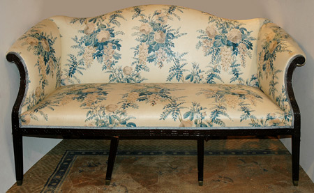 Appraisal: George III Mahogany Settee Estimate -