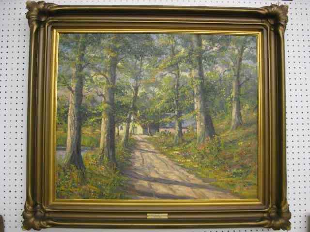 Appraisal: Bernard Shepro Oil ''Wausau in Late Summer''well listed California plein-air