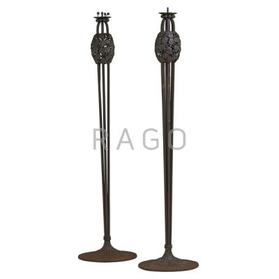 Appraisal: LOUIS KATONA Pair of floor lamps Condition Report