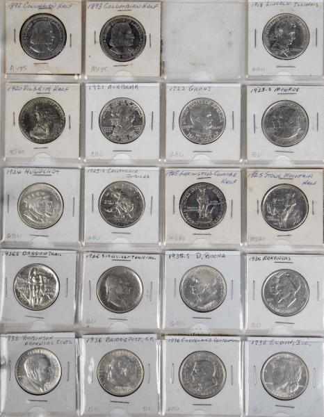 Appraisal: Lot of Early Commemorative Half Dollars Description From to Includes