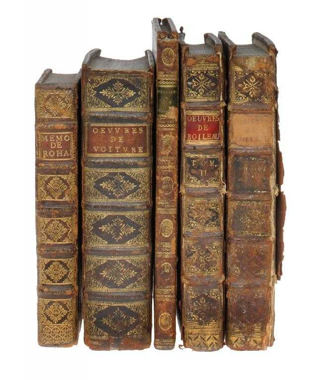 Appraisal: BOILEAU-DESPREAUX N OEUVRES two volumes plates and fine engraved folding