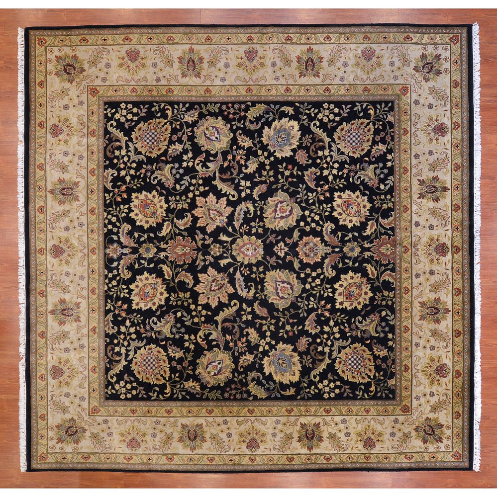 Appraisal: Indo Agra Rug India x Modern hand-knotted wool pile on