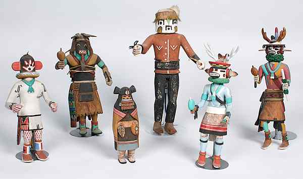 Appraisal: Hopi Katsinas lot of sizes range from in to in