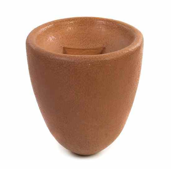 Appraisal: Graham Marx th century Vase terracotta Height inches