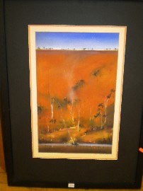 Appraisal: BRIAN MCGUFFIE RIVER BANK VIC WATERCOLOUR