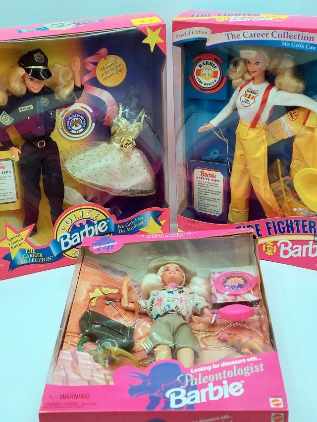 Appraisal: Career Collection Barbie Dolls Including Limited Edition Barbie Police Officer