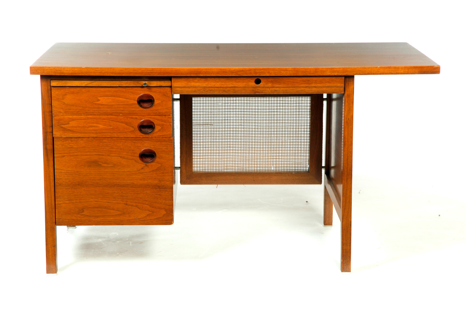 Appraisal: DESK ATTRIBUTED TO EDWARD WORMLEY BY DUNBAR American mid th