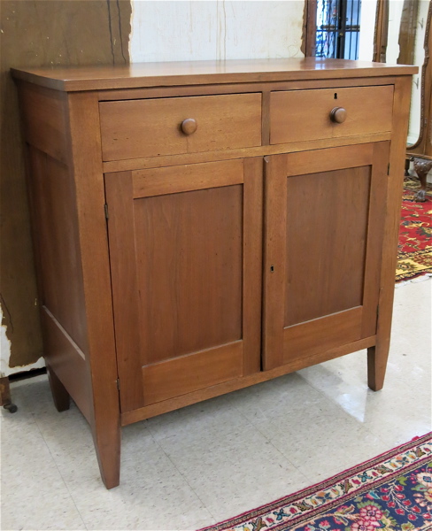 Appraisal: VICTORIAN WALNUT CUPBOARD American late th century the front having