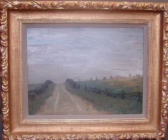 Appraisal: Harvest Evening oil on canvas x SLR W L Lathrop