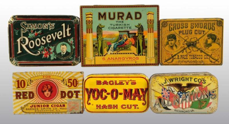 Appraisal: Lot of Tobacco Tins Description Includes one for Roosevelt brand