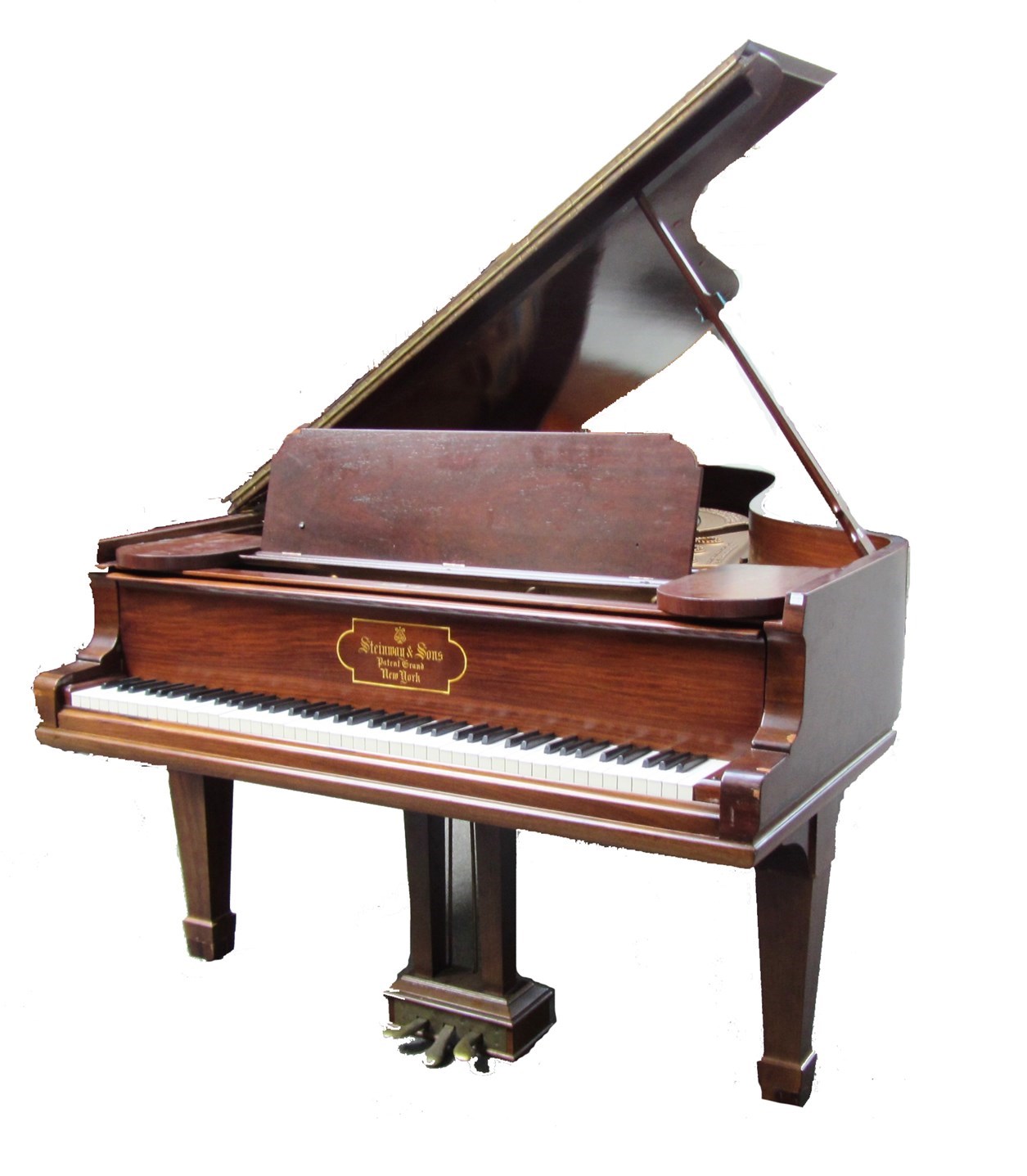 Appraisal: A mahogany cased Grand piano by Steinway Sons New York