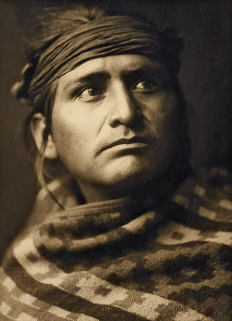 Appraisal: EDWARD S CURTIS - Chief of the Desert Sepia-toned silver