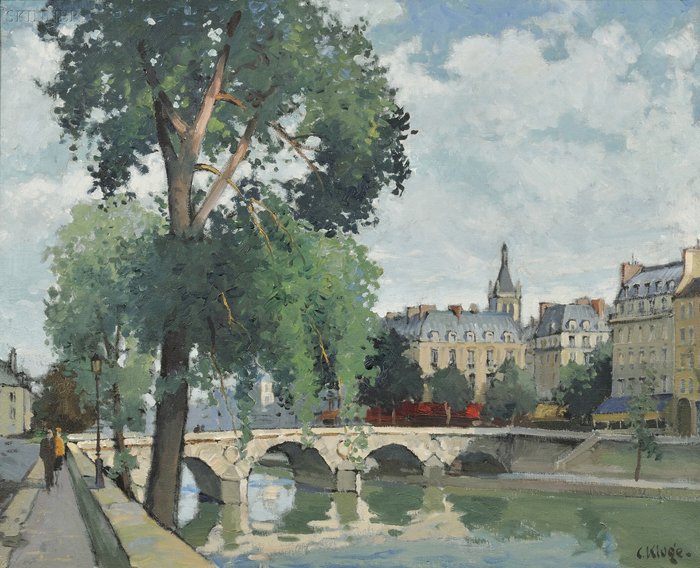 Appraisal: Constantine Kluge French - Le Pont Saint-Michel Signed C Kluge-