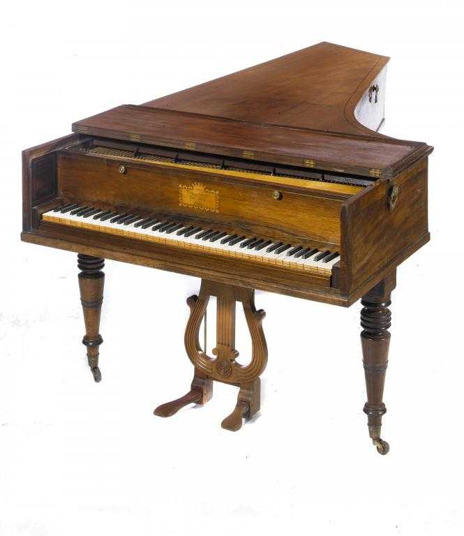 Appraisal: A GEORGE III MAHOGANY ROSEWOOD AND BRASS AND EBONY LINE