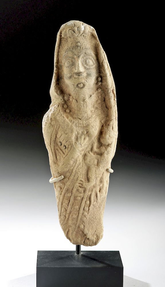 Appraisal: Phoenician Standing Pottery Female Figure w TL - Tanit Ancient