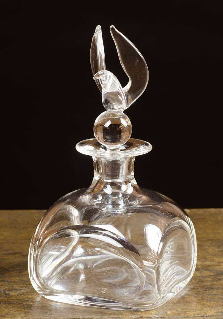 Appraisal: STEUBEN CRYSTAL DECANTER WITH FIGURAL EAGLE STOPPER designed by Lloyd